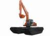 Turbocharged ISUZU Engine Amphibious Excavator Rental for Swamp / Soft Areas