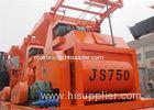 750L Electric Twin Horizontal Shafts Concrete Mixer Machine 0.75 m3 Discharge Capacity