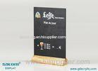 Acrylic Chalkboard A4 Restaurant Menu Holders For Coffee Shop / Hotel