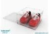 Rectangle Wall Mount Acrylic Shoe Display Box / Acrylic Product Display