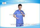 Stretch Material Blue Operating Theatre Scrub Suit Design Hospital Uniforms