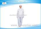 White Color Antistatic ESD Cleanroom Apparel Jackets and Trousers
