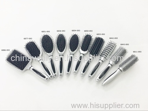 Sliver Plastic Professional Hair brush