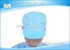 Polyester Fabric Blue Anti-static Elastic Worker Cap in Clean Room