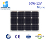 50W 12V Monocrystalline Solar Panel