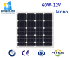 60W 12V Monocrystalline Solar Panel