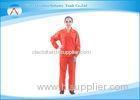 Industrial Staff Polyester Cotton Workwear Uniform Orange Color