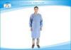 Operation Room Light Blue Polyester Fluid-resistance Surgeon Hospital Gowns For Men