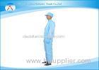 Dustproof ESD Antistatic Cleanroom Clothing Workwear Blue color