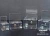 Handmade Locked Acrylic Wall Mounted Donation Box / Coin Donation Containers