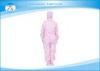 Women Pink Dustproof AntistaticClothing Coveralls Workwear ESD Jacket