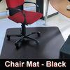 Black PVC Office Non Studded Chair Mat Office Chair Protective Mat