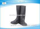 Black 33~35CM Waterproof Mid-calf Rubber Raining Boots Skid Resistance