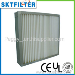 HEPA box type air filter for HAVC system