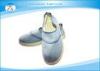 Blue Dustproof 0.5CM Stripe Lining Insole Anti Static Worker Shoes in Pharmaceutical industry