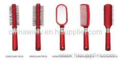 Red rubber Mini Professional Hair brush