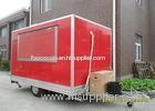 Sliding Glass Window Mobile Food Trailers For Hamburger And Fryer Business