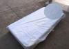 Childrens Quilted Waterproof Organic Mattress Cover Beige With Zip