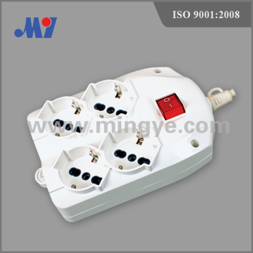 4 ways multiple square socket