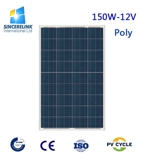 150W 12V Polycrystalline Solar Panel