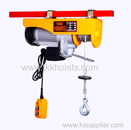 2200 lb Capacity Mini Electric Hoist Winch With Upper Limit Switch