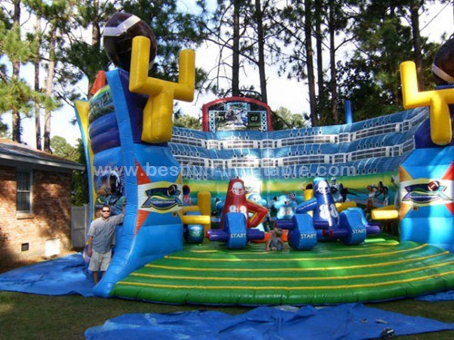Inflatable Rugby Skills Obstacle