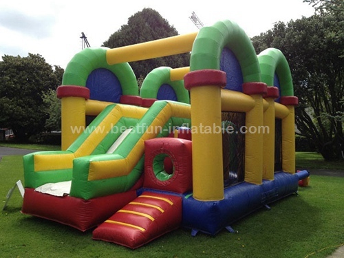 Inflatable Bouncer Splayed Indoor Playground Inflatable Combos Obstacle Course
