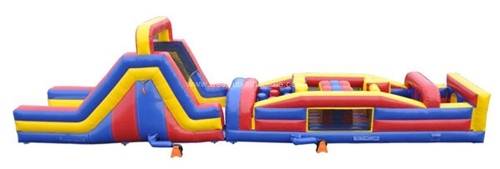Specially designed giant inflatable obstacle course