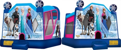 China new design cartoon frozen inflatable cheap bounce