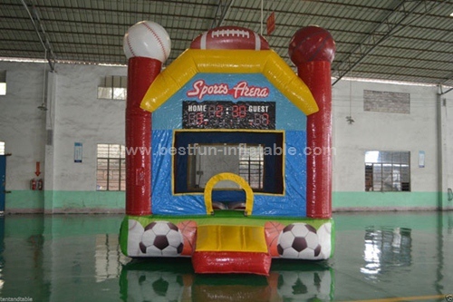 Commercial Inflatable v-roof sports arena bounce