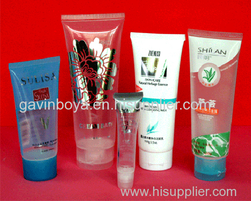 white color simple plastic tube cosmetic tube