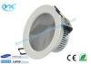 White Finishing AL + PC Recessed LED Downlight 24W 120v For School