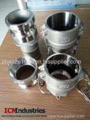 Stainless camlock coupling Adaptor x hose tail ( Type E)