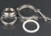 OEM Stainless Steel Tri Clamp Sanitary Fittings 1.5&quot; SS Ferrules And Gasket - Silicon