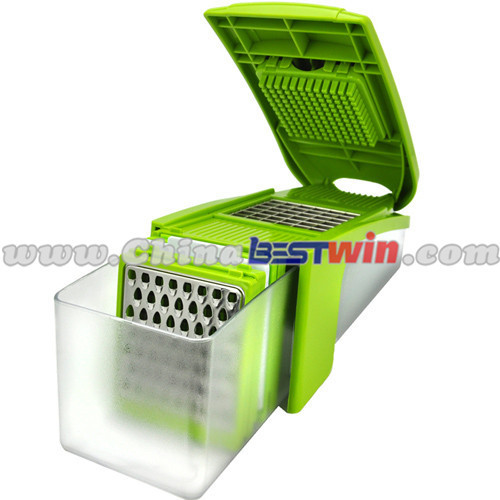 Kitchen Genius Multifunction Vegetable Slicer Green Chopper As Seen On TV