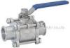 1/2 - 3 Manual Floating q81f Industrial Ball Valves With Clamp End -20 C ~ + 150 C