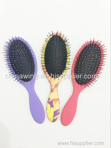 Oval cushion Plastic Professional Hair brush