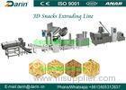 Variety shapes 2D 3D pellet snack food Crispy pea soya extruder machine process line