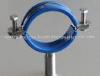 SS304 Stainless Steel Pipe Clip Loose With Blue PVC Insert In Sanitary Produce Line