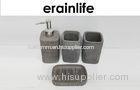 Grey Cement Bathroom Accessory Set For Home / Hotel / Restaurant