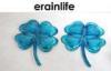 Child Home Decorating Accessories 2 Pcs Blue Polyresin Flower