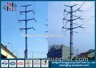 Steel Electrical Power Transmission Poles with Flange Connection for power transmission line