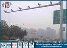 H 6.5m Road Monitor Galvanized CCTV Camera Poles Weather Resistance