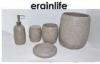 5 Pcs Natural Sandstone Bathroom Accessories / Unique Bathroom Decor