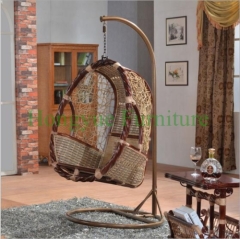 Natural rattan wicker material hammock designs