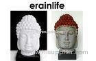 White Brown Home Decorating Accessories polyresin Buddha Head