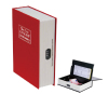 safe book safe secret box book Lockable steel interior with 3 stages combination lock