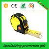 Red button yellow tape steel Retractable Tape Measure with TPR coating