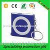 LED Light Gift PVC / Steel Retractable Tape Measure 1m With Keychain
