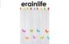 Bathroom Shower Curtain Colorful Butterfly Pattern Polyvinyl Chloride Bathroom Fittings